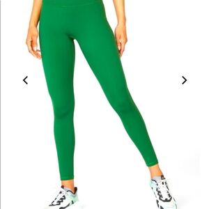 Splits59 Women's Exercise Workout Leggings Size Small Green Made in USA